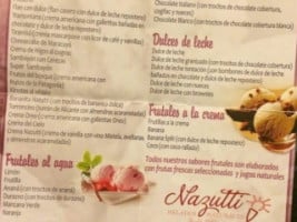 Nazutti menu