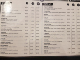 Genaro Pizza menu