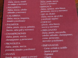 Pizzeria Oreganato menu