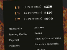 La Mestiza menu