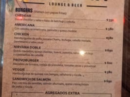 Nevermind Lounge Beer menu