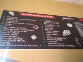 Santino menu