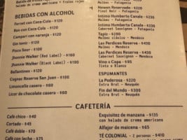 El Mallín menu