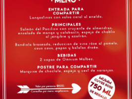 La Vieja Jirafa menu