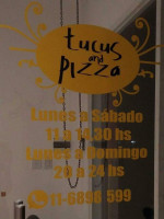 Tucus Pizza menu