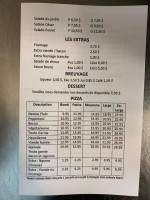 Plaza Asturias menu