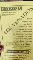 Rotiseria Los Venados menu