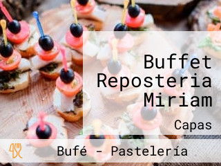 Buffet Reposteria Miriam