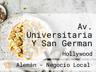 Av. Universitaria Y San German