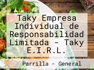 Taky Empresa Individual de Responsabilidad Limitada - Taky E.I.R.L.
