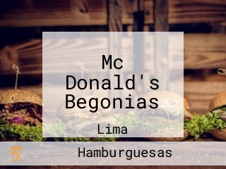 Mc Donald's Begonias