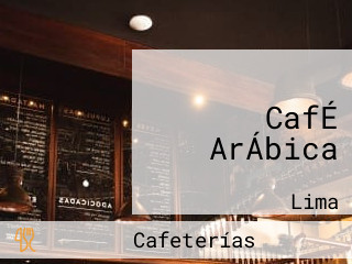 CafÉ ArÁbica