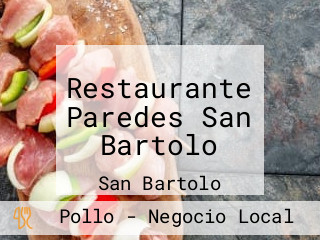 Restaurante Paredes San Bartolo