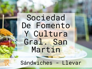Sociedad De Fomento Y Cultura Gral. San Martin