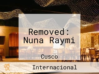 Removed: Nuna Raymi