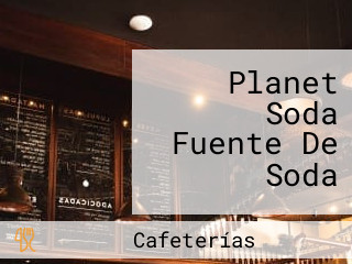 Planet Soda Fuente De Soda