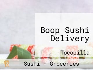 Boop Sushi Delivery