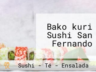 Bako kuri Sushi San Fernando