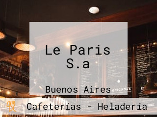 Le Paris S.a