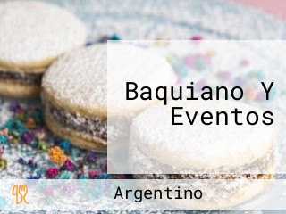 Baquiano Y Eventos