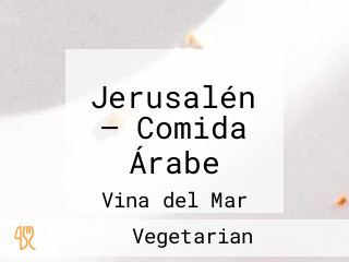 Jerusalén — Comida Árabe