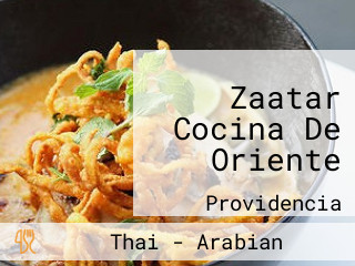 Zaatar Cocina De Oriente