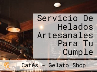 Servicio De Helados Artesanales Para Tu Cumple