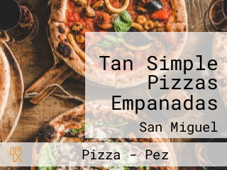 Tan Simple Pizzas Empanadas