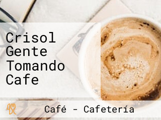 Crisol Gente Tomando Cafe