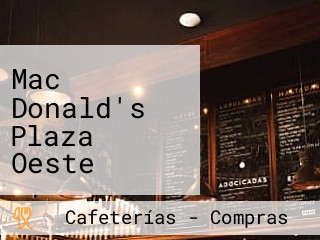 Mac Donald's Plaza Oeste Shopping En Moron Buenos Aires Argentina