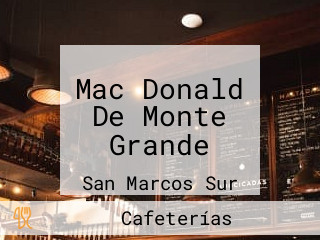 Mac Donald De Monte Grande