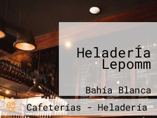 HeladerÍa Lepomm