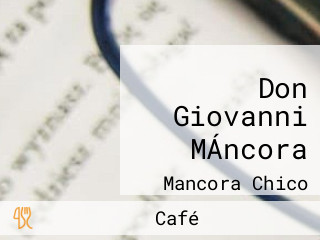 Don Giovanni MÁncora