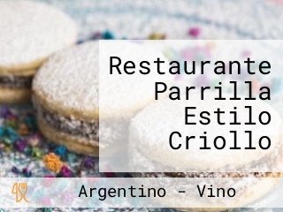 Restaurante Parrilla Estilo Criollo