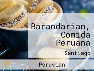 Barandarian, Comida Peruana