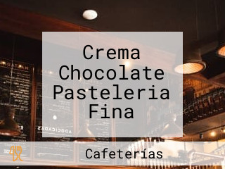 Crema Chocolate Pasteleria Fina