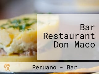 Bar Restaurant Don Maco