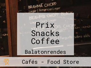 Prix Snacks Coffee