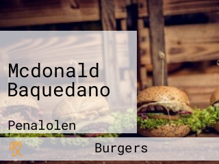 Mcdonald Baquedano