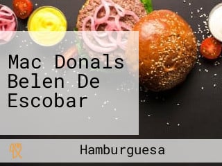 Mac Donals Belen De Escobar