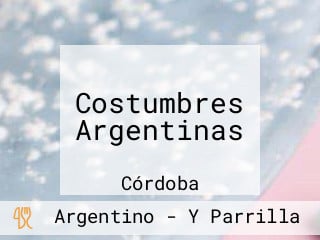 Costumbres Argentinas